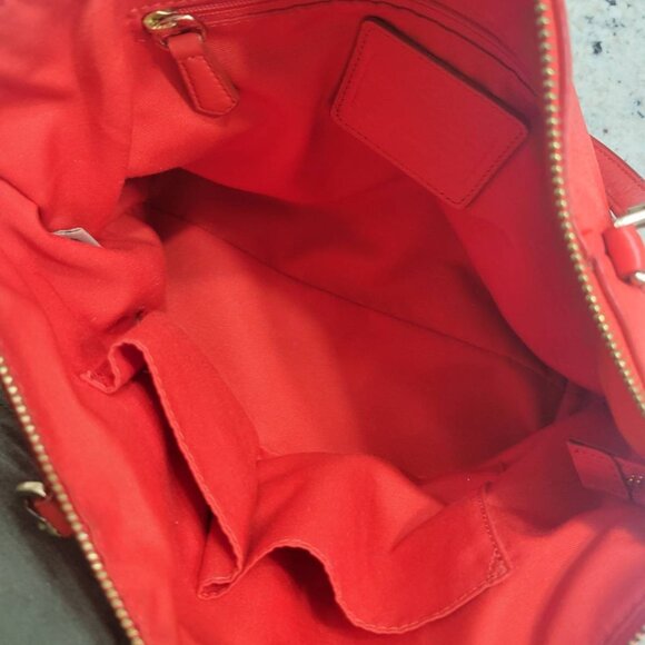 Coach Kelsey Satchel Tangerine|Orange Pebbled Leather with Dustbag - Picture 8 of 13